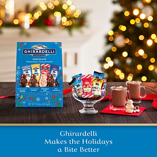 GHIRARDELLI Holiday Chocolate Snowmen Assortment, 15 Oz Bag