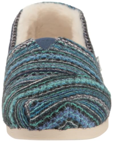 TOMS Women's Alpargata CloudBound Loafer Flat, Navy Multi Embroidered Chenille, 12