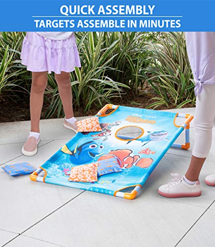 Disney Pixar Bean Bag Toss Game Set by GoSports Includes 8 Bean Bags with Portable Carrying Case - Frozen, Cars, Finding Nemo, Toy Story