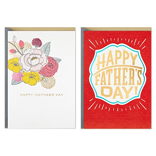 Hallmark Pack of 2 Easter Cards for Kids (Pig and Kitten)