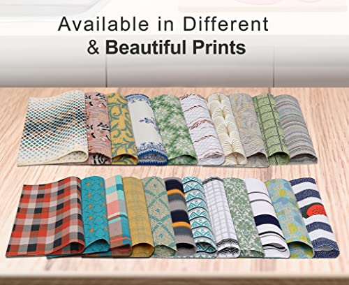 Ruvanti Placemats 100% Cotton 13 x 19 Inch, Dining Table Placemats Set of 6, Modern Place Mats for Dining Table Decor, Kitchen and Table Linens, Coffee Mat for Christmas Dinners - Luminous