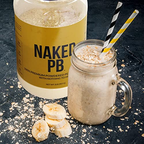 1.5 LB Powdered Peanut Butter from US Farms – Bulk, Only 1 Ingredient - Roasted Peanuts, Vegan, No Additives, Preservative Free, No Salt, No Sugar - 45 Servings - NAKED PB