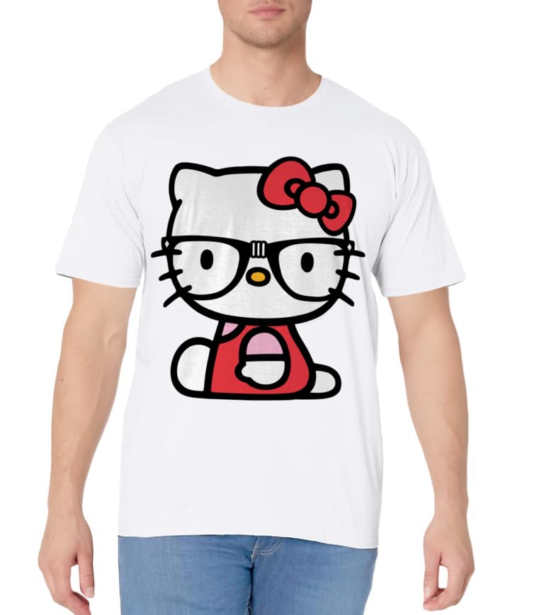 Hello Kitty Nerd Glasses Tee Shirt T-Shirt