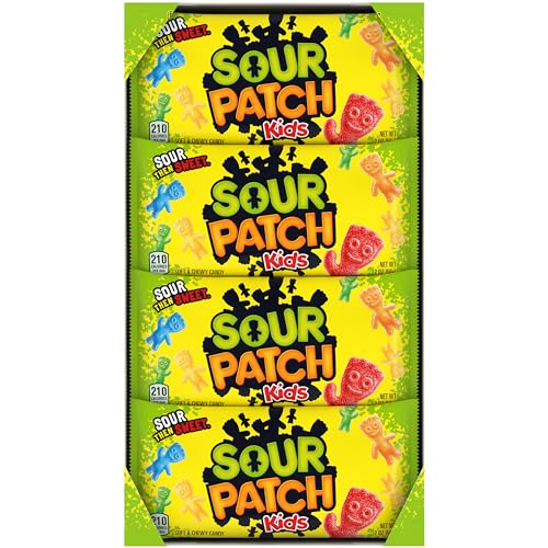 SOUR PATCH KIDS Soft & Chewy Candy, Bulk Candy, 24 - 2 oz Bags