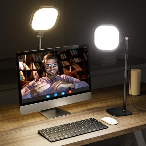 Zoom Lighting for Computer, Desk Lighting for Video Calls, 30 Light Models Adjustable Video Conference Light Webcam Lighting, Ring Light with Stand for Home Office CRI 97.8