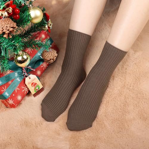 Jeasona Cute Slouchy Crew Socks for Women Gifts for Women Mom Teenage Girls