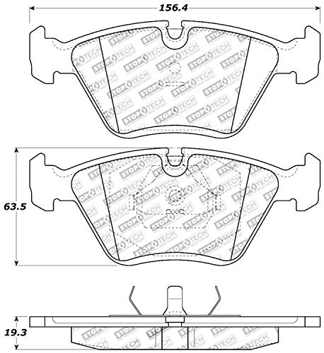 StopTech 309.03940 Sport Brake Pads with Shims and Hardware