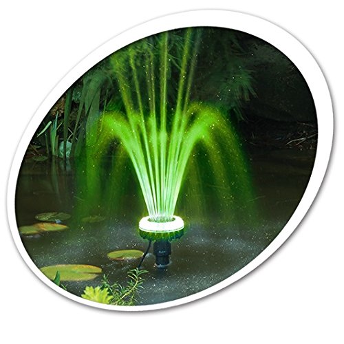 TetraPond LED Fountain Set, Remote-Controlled Color-Changing LEDs