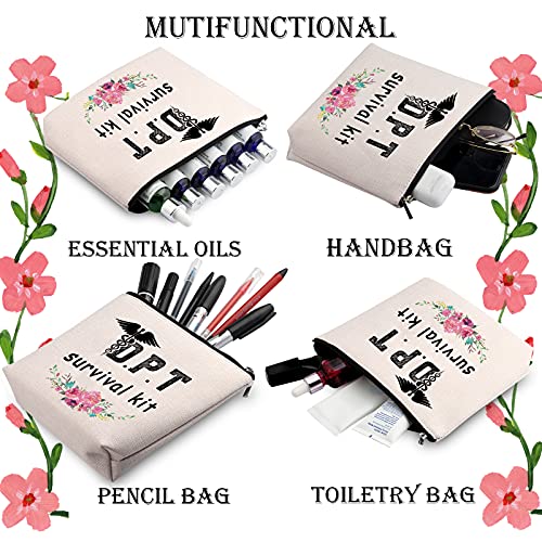 WCGXKO DPT Survival Kit Doctor of Physical Therapy Gifts Zipper Pouch Makeup Bag DPT Graduate Gift (DPT Survival)
