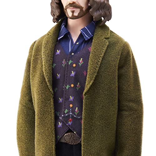 Harry Potter Collectible Sirius Black Doll (10-inch), Fully Posable, Wearing Signature Outfit with Wand, Gift for 6 Year Olds and Up, HCJ34