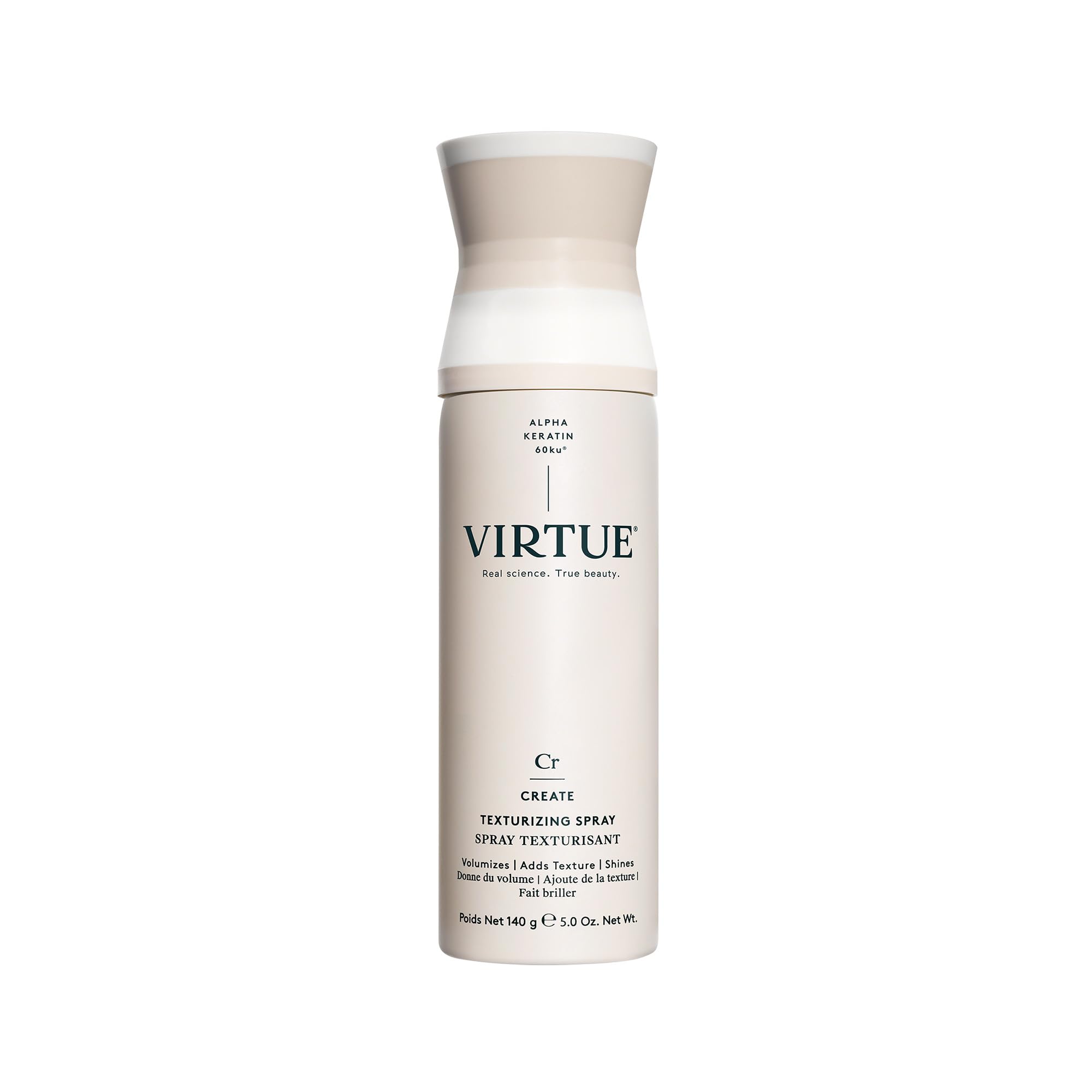 VIRTUE Texturizing Spray, Sulfate Free, Volumizes, Shines, Adds Texture, Color Safe, 5 Oz