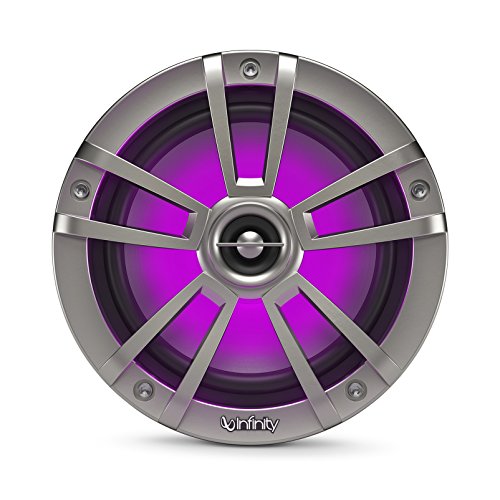 Infinity 622MLT Marine 6.5 Inch RGB LED Coaxial Speakers - Titanium