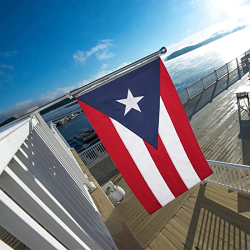 AZCOVER Puerto Rico Flag, 3x5 FT Puerto Rican Flag Outdoor Embroidery Stars and Double Stitched Sewn Stripes with 2 Brass Grommets, 210D Heavy Duty Polyester Puerto Rican Flags