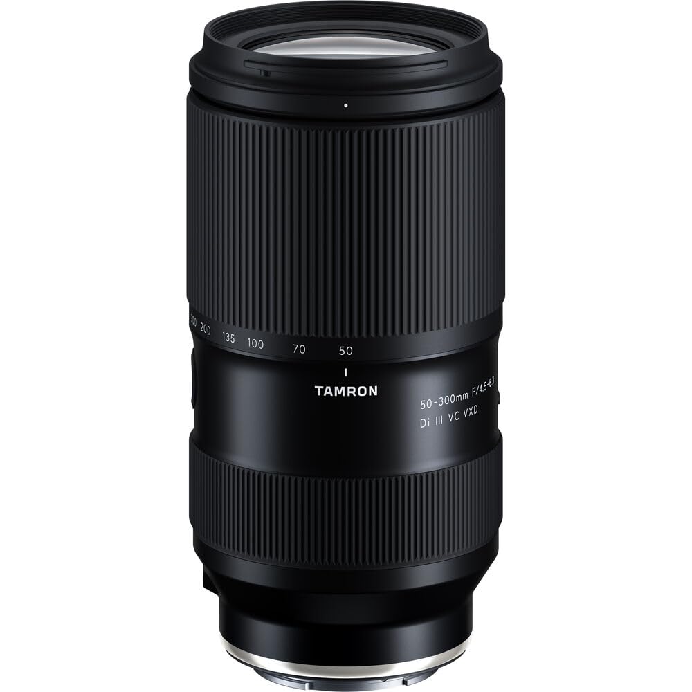 Tamron 50-300mm f/4.5-6.3 Di III VC VXD Lens | Sony E Bundled with Filter Set + Photo Starter Kit + Lens Pouch + Cleaning Cloth (5 Items)