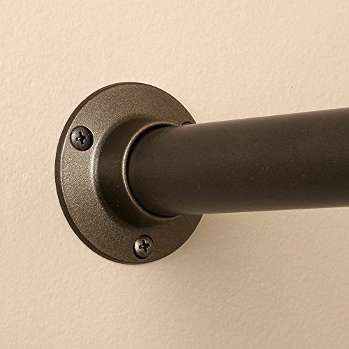 Closet Pro HD CD-0010-BN Heavy Duty Closet Pole Sockets, Brushed Nickel