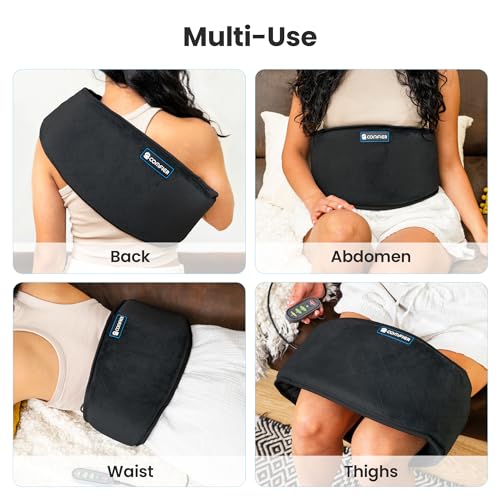 COMFIER Cordless Heating Pad for Back Pain Relief,Lower Back Massaager with Heat, Heat Pads for Back,Cramps,Lumbar,Abdominal,Leg, Arthritic Pain, Father's Day Gifts from Kids