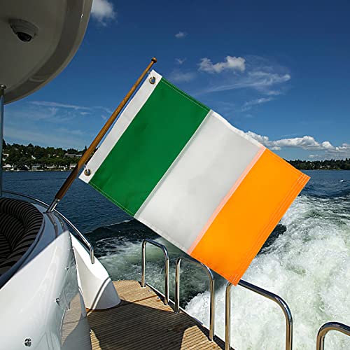 TOPFLAGS Ireland Flag Irish Outdoor Flag 12x18 Sewn Stripes Large Flags Heavy Duty Outdoor Vivid Color Fade-resistant