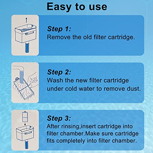 AMZBD Fish Tank Filter Cartridge for Top Fin Cartridges,PF-L Aquarium Filter Cartridges,Replacement Filter Cartridge for TOP FIN PF20,PF30,PF40 & PF75 Power Filters(9pack)