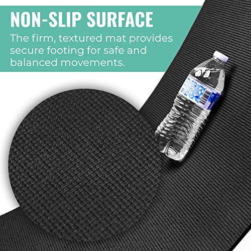 Upward Fit 10-Pack Classic Yoga Mat With Carrying Strap, 68" x 24" Non Slip Exercise Mat, 4mm Thick Fitness Mat, Anti-Tear, Bulk Yoga Mats for Home Workout, Gym, School, or Studio, Assorted