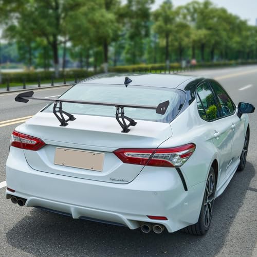 VEVOR GT Wing Car Spoiler, 43.3 inch Universal Spoiler with Single Deck, Adjustable Lightweight Aluminum, Car Rear Spoiler Wing, Racing Spoiler BGW/JDM Drift Black