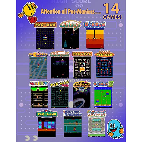 Arcade1Up PAC-Man Customizable Arcade Game Featuring PAC-Mania - Includes 14 Games & 100 Bonus Stickers
