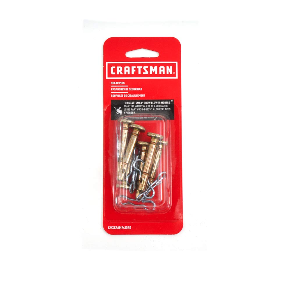 CRAFTSMAN CMXGZAM241056 Snow Blower Shear Pins, Brown