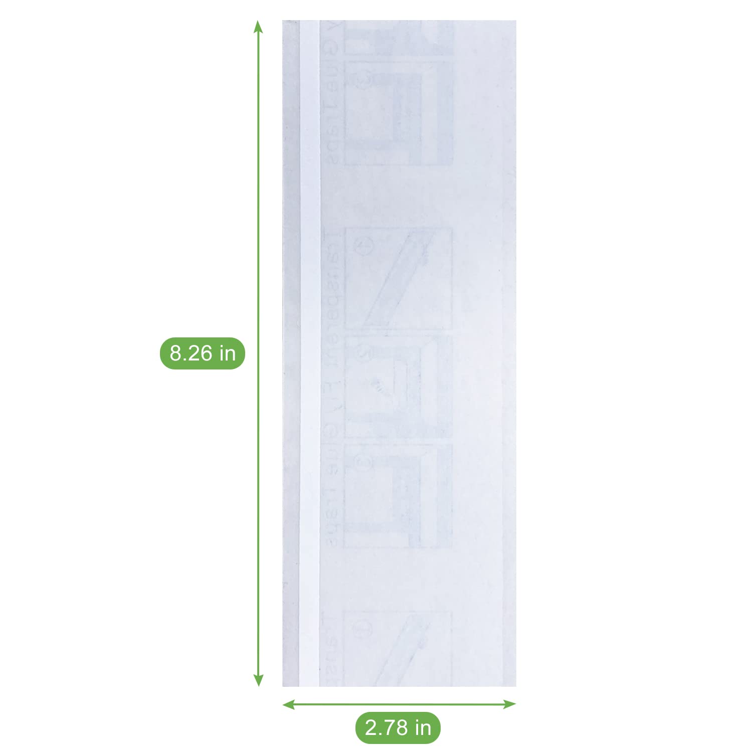 LFSYS 50 Pack Window Fly Traps, Fruit Fly Traps for Indoors, Fly Paper Sticky Strips, Fly Traps for Indoors Clear