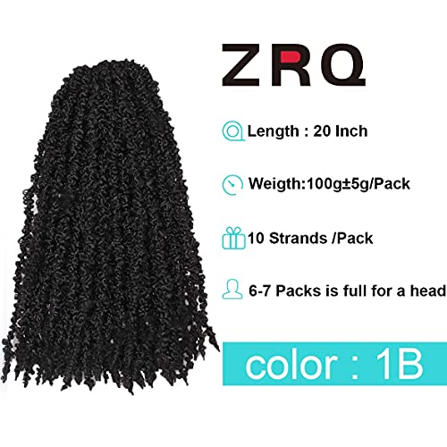 ZRQ 30 Inch Butterfly Locs Crochet Hair 6 Packs Red Distressed Faux Locs Crochet Braids, Pre looped Handmade Goddess Locs Braids for Women(6Packs,Red#)