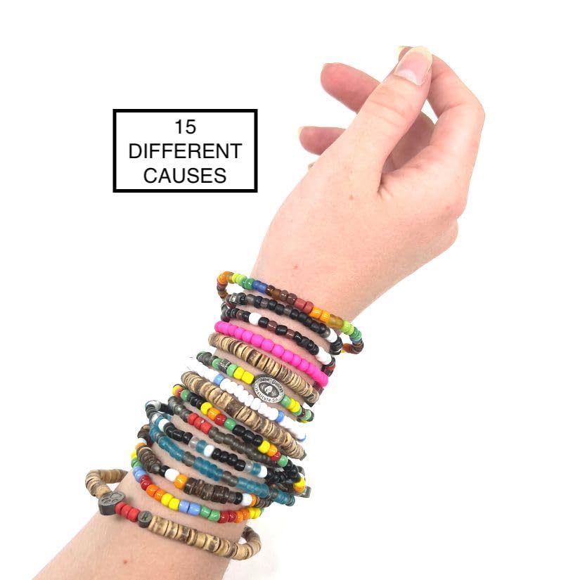 Humble Hilo Relate Bracelets for Women or Men Handmade in South Africa, All Profits Support PinkDrive (Large)
