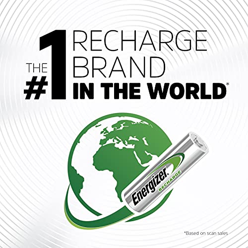 Energizer Rechargeable AA Batteries, Recharge Universal Double A Battery Pre-Charged, 16 Count