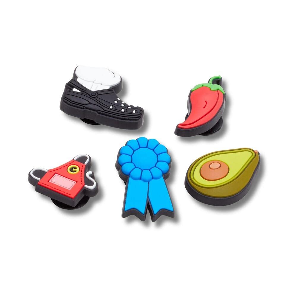 Crocs Jibbitz 5-Pack Food Shoe Charms | Jibbitz for Crocs, Chef Chef, Small