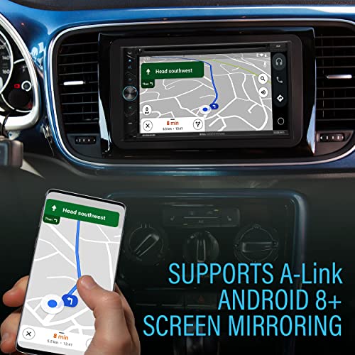 BOSS Audio Systems BV9695B Car Audio Stereo System - 6.95 Inch Double Din, Touchscreen, Bluetooth Audio and Calling Head Unit, CD Player, A-Link (Screen Mirroring), AM/FM Radio Receiver, For Amplifier