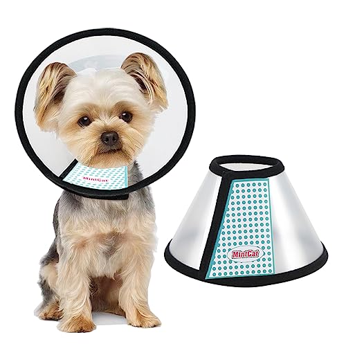 MintCat Cat Cone, Protective Cat Neck Cone for Cats After Surgery, 6.6 inches Cat Cone Collar Soft, Elizabethan Cat Surgery Collar for Cats, Adjustable Cat Cones to Stop Licking, Kitten Cone