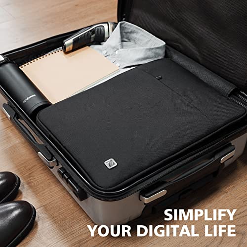 NIDOO Laptop Sleeve 10 Inch Tablet Carrying Case Bag Cover for 11" iPad Pro M4 M2/ 11" iPad Air M2 2024/10.9" iPad 10/10.2" iPad/ 10.5" 10.9" iPad Air/Surface Go 2 3/ Samsung Galaxy Tab A8 S8,Black