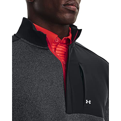 Under Armour Mens Storm SweaterFleece Half Zip, (001) Black / / White, Small