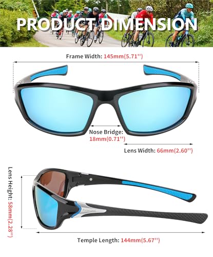 FEISEDY Classic Polarized Sports Sunglasses For Men Cycling Fishing Driving Glasses B2674