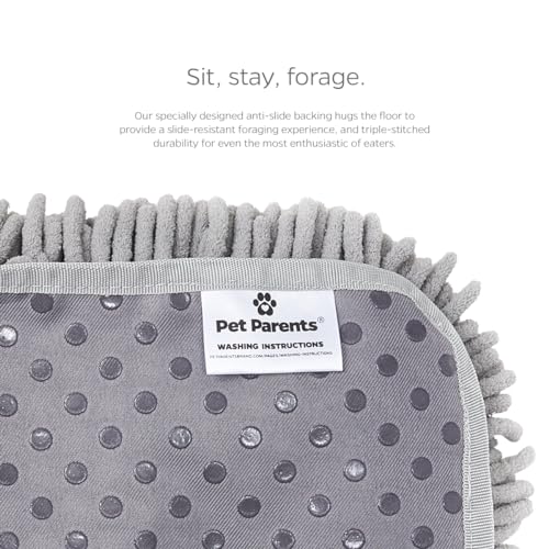 Pet Parents® Forager® Mats, Snuffle Mat for Dogs with SoftSnout & Non-Slip Backing Technology, Slow Feeder Dog Bowls & Snuffle Mat for Large Dogs and Small Dogs (Forest 12")