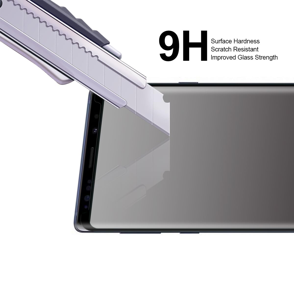 Supershieldz (2 Pack) Designed for Samsung Galaxy Note 9 Tempered Glass Screen Protector with (Easy Installation Tray) Anti Scratch, Bubble Free (Black)