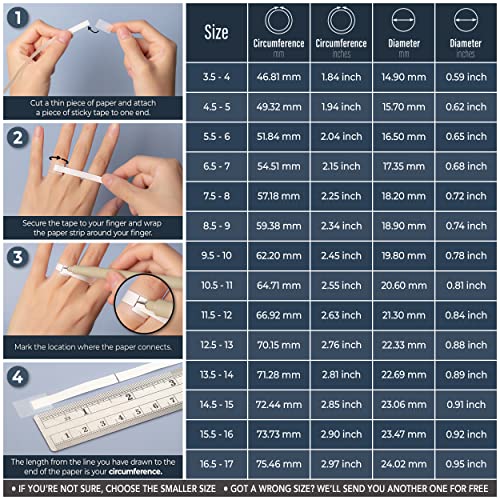 ThunderFit Women's Thin and Stackable Silicone Wedding Bands, Promise Rings 2.5mm Wide 2mm Thick - 1/4/5/6/7/8/9/10 Variety Multipack (Pack ZF - Size 5.5-6 (16.5mm))