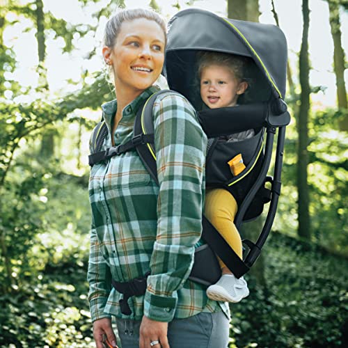 Chicco SmartSupport Aluminum Frame Backpack Carrier, Lightweight Baby Backpack Carrier | Solar/Grey