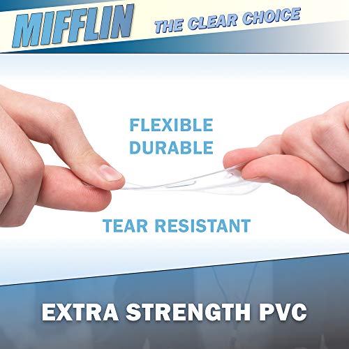 Mifflin-USA Plastic Vertical Card Holder (3x4 Inch, Clear, Bulk 100 Pack) Quick Load No Zipper Name ID Badge