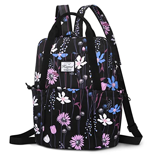 Kamo Women Fashion Backpack Purse Multi Pockets Original Print Daypack Casual Sling Bag for Women