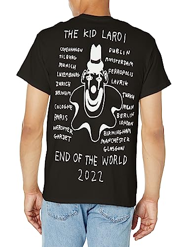 The Kid Laroi Unisex's Standard EOTW Black Sketch Tee, Small