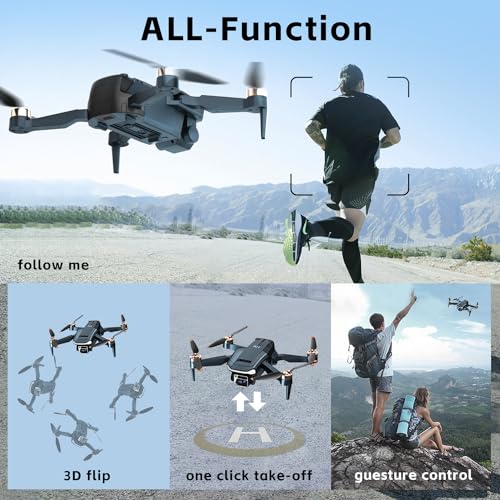 Super Enduring Brushless Motor Drone with 84 Mins Super Long Flight Time, Drone with 2K HD Camera for Beginners, CHUBORY A77 WiFi FPV Quadcopter, Follow Me, Auto Hover, Carrying Case, 3 Batteries