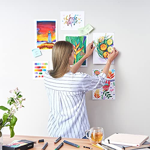 ARTEZA Alcohol Markers Set of 12 Classic Colors, EverBlend Dual-Tip Markers for Adult Coloring - Medium Chisel and Brush Nib