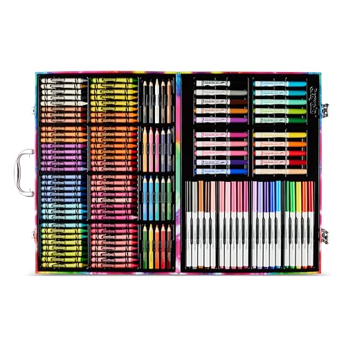 Crayola Inspiration Art Case Coloring Set - Space (140ct), Art Kit For Kids, Toys for Girls & Boys, Art Set, Holiday Gift for Kids [Amazon Exclusive]