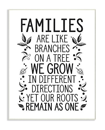 Stupell Industries Families Are Like Branches Framed Giclee Texturized Art, Proudly Made in USA