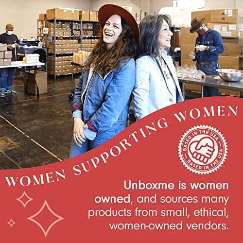 Unboxme Comforting Care Package for Women - Organic Self-Care Get Well Soon Gift Basket with Fluffy Socks, Lemon Ginger Tea Set, Sea Salt, Scented Candle - Ideal Post-Surgery & Feel Better Basket