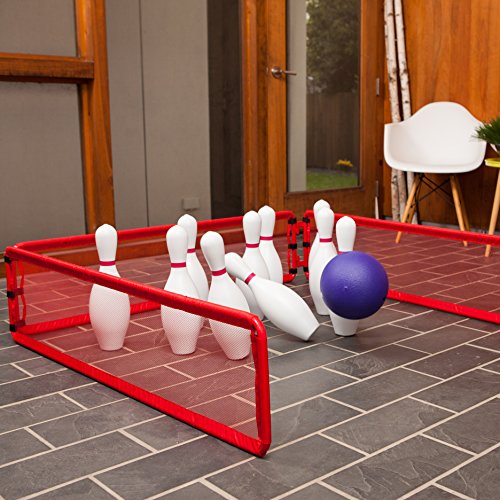 Champion Sports Bowling Pin Backstop: Sporting Goods Equipment for Training & Family Games