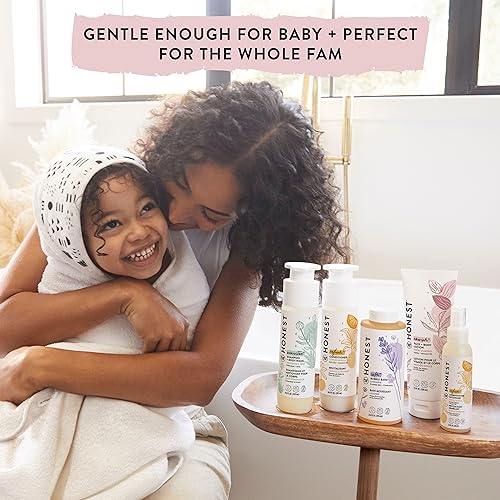 The Honest Company 2-in-1 Cleansing Shampoo + Body Wash | Gentle for Baby | Naturally Derived, Tear-free, Hypoallergenic | Citrus Vanilla Refresh, 10 fl oz